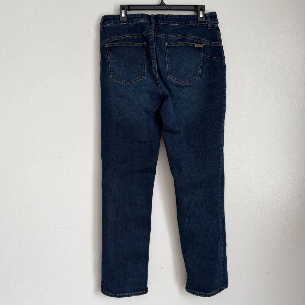 Chicos So Lifting So Slimming Jeans Dark Wash Straight Leg Womens Size 2 Regular - Picture 3 of 7